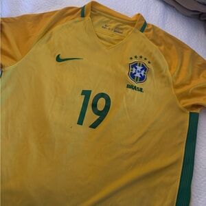 Nike Brazil National Team Jersey in Yellow and Green